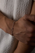 925 Sterling Silver Old Money Oxidized Italian Crushed Bracelet