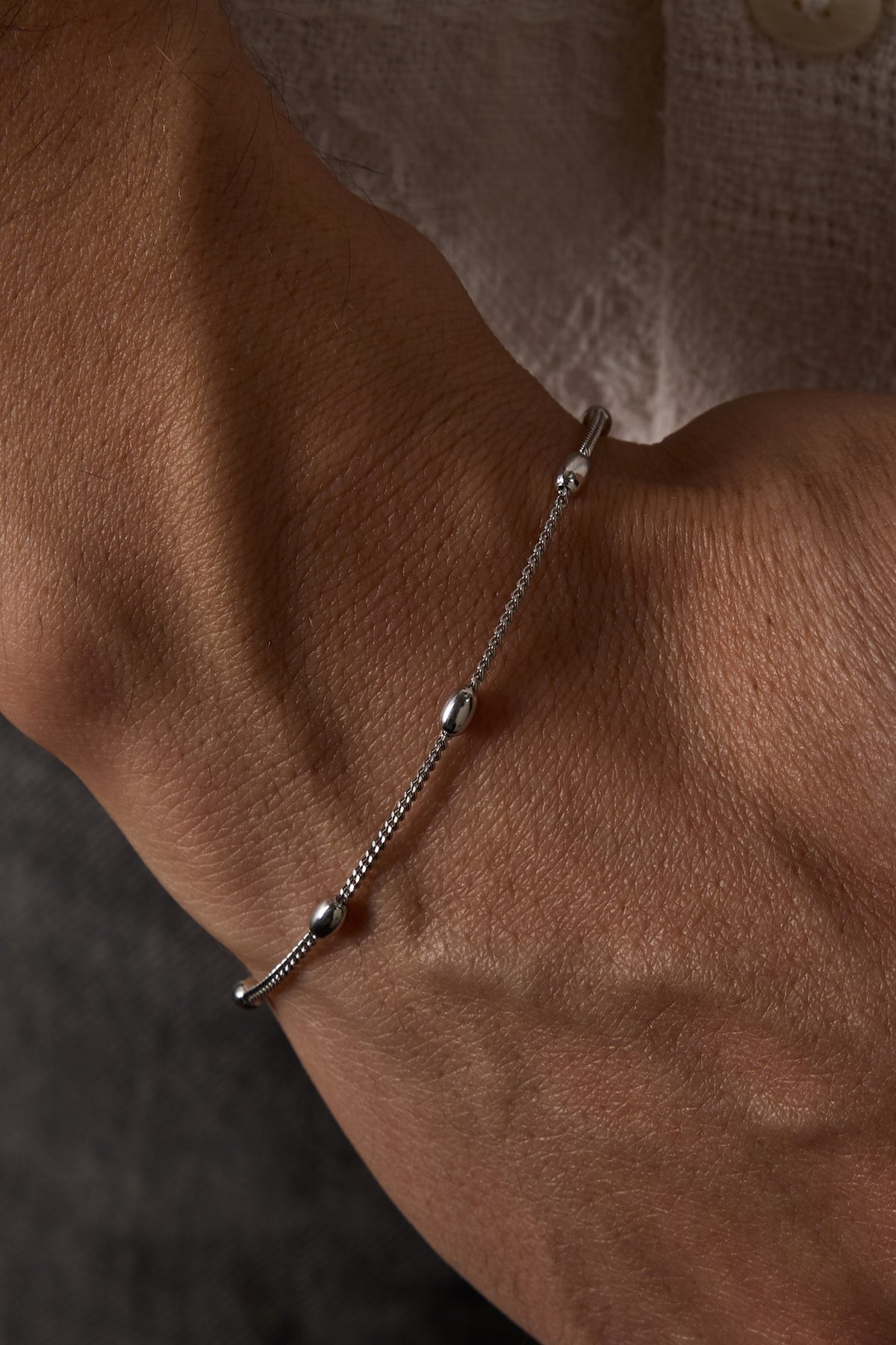 925 Sterling Silver Old Money Oxidized Italian Crushed Bracelet