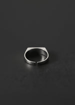 925 Sterling Silver Old Money Adjustable Rectangular Handmade Ring
